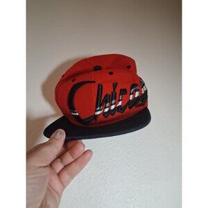 Chicago Hat by Pit Bull Snapback Red Black Casual Summer Cap Baseball Tourist